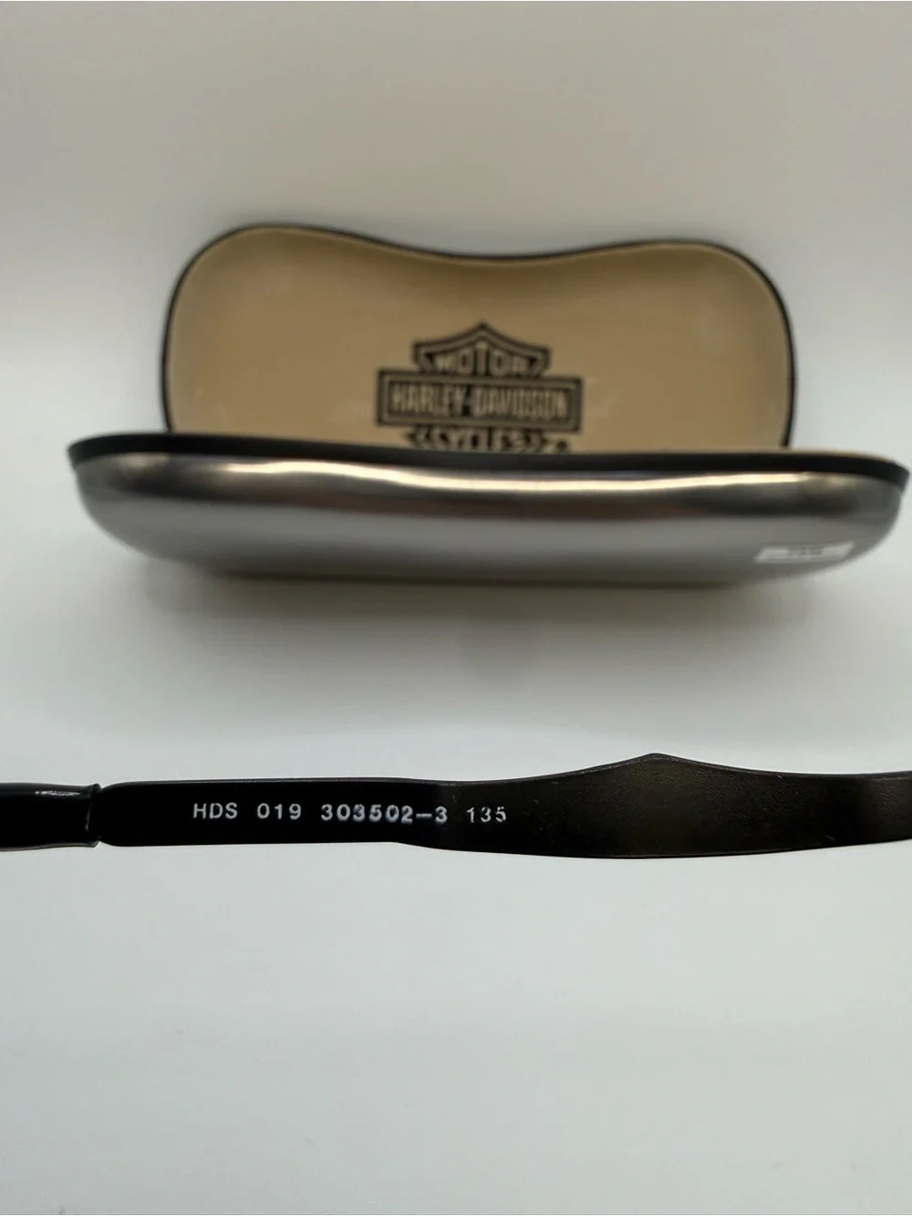 Vintage Harley-Davidson HDS 019 Round Sunglasses Eagle 50-19-135 w/ Case